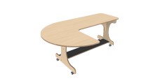 J-tafel 180 cm berken Tangara Groothandel voor de Kinderopvang Kinderdagverblijfinrichting